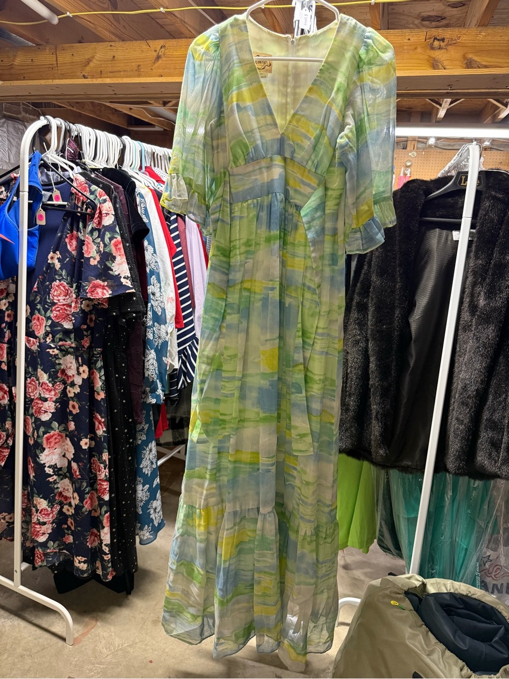 Camela vintage 1970s watercolor dress size  5